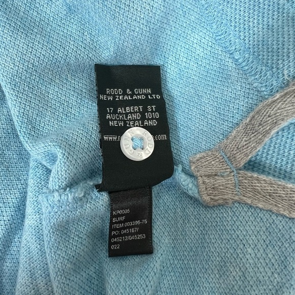 Rodd & Gunn 100% Cotton ‘The Gunn Polo’ in Light Blue Surf, size XXL - Picture 7 of 7